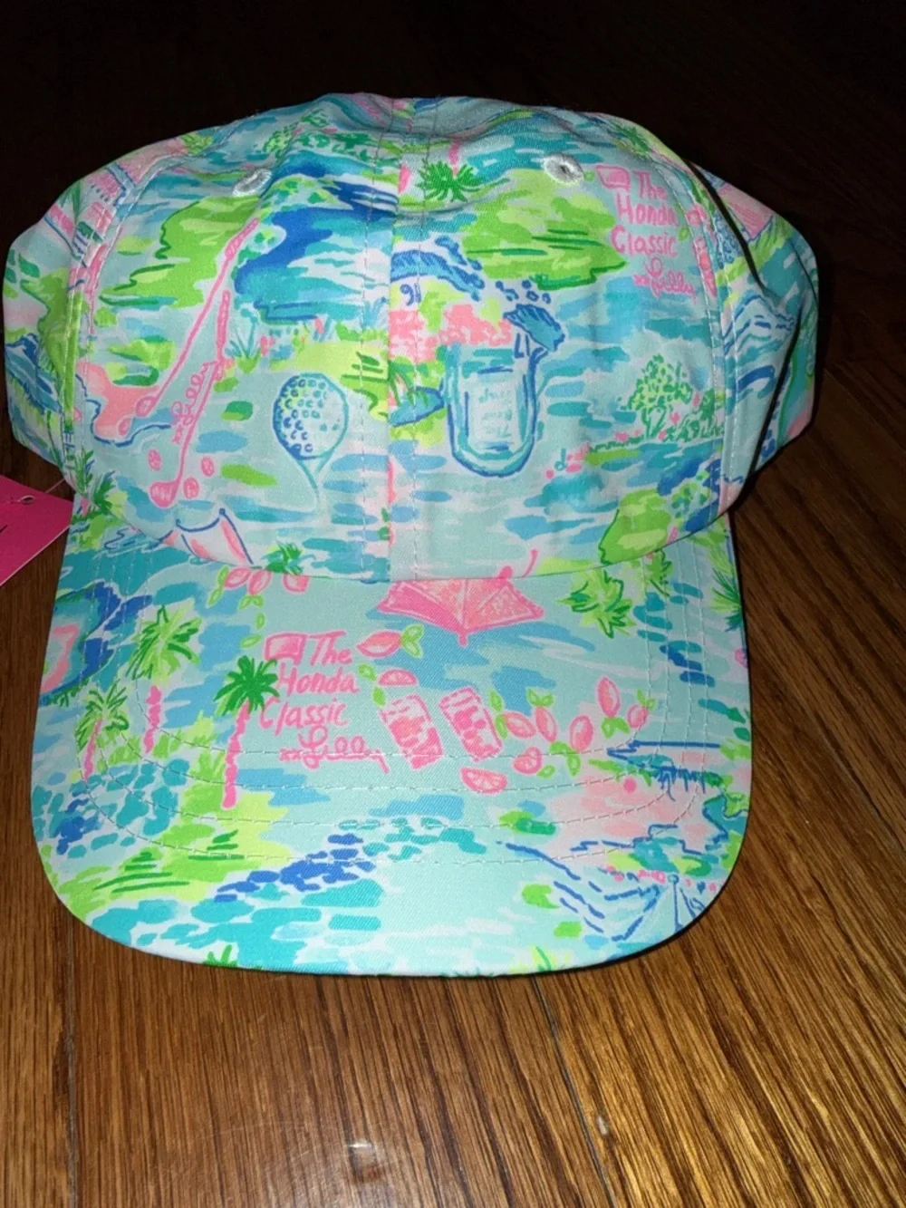 Lilly Pulitzer Women's Run Around Hat HONDA CLASIC TOILE NWT RARE!